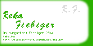 reka fiebiger business card